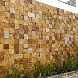 Revestimentos naturais em mosaicos de pedra
